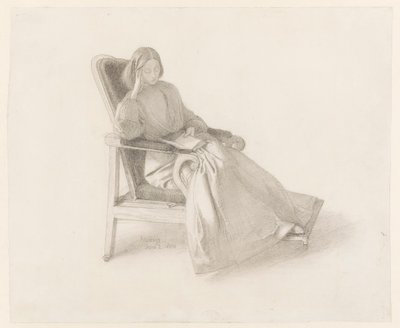 Portrait of Elizabeth Siddal, 1854 by Dante Gabriel Charles Rossetti